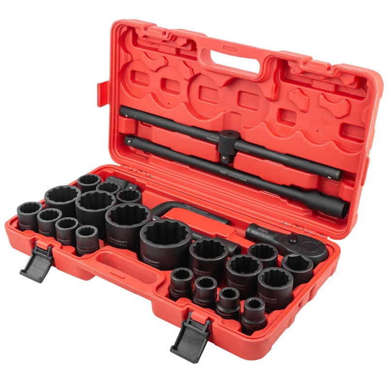 Klucze nasadowe udarowe 3/4'' 1" 12-kątne 26el