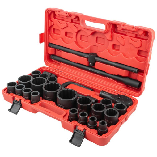 Klucze nasadowe udarowe 3/4'' 1" 12-kątne 26el