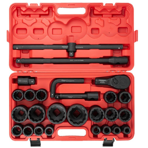 Klucze nasadowe udarowe 3/4'' 1" 12-kątne 26el