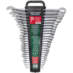 Zestaw klucze płasko-oczkowe 6-32 mm Cr-V  25 el