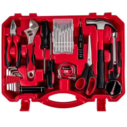 Zestaw narzędziowy 26 el. Kombinerki Wkrętaki Klucze w walizce Forcekraft
