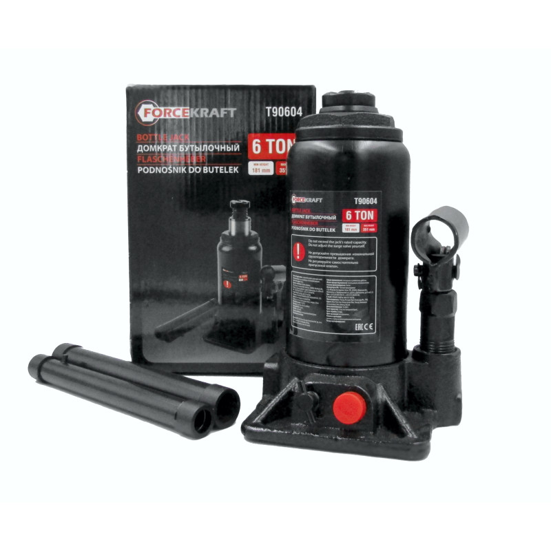 PODNOŚNIK SAMOCHODOWY SŁUPKOWY BUTELKOWY LEWAREK HYDRAULICZNY 6T FORCEKRAFT