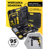 Wiertarka udarowa 750W Wiertła Bity Walizka 96el