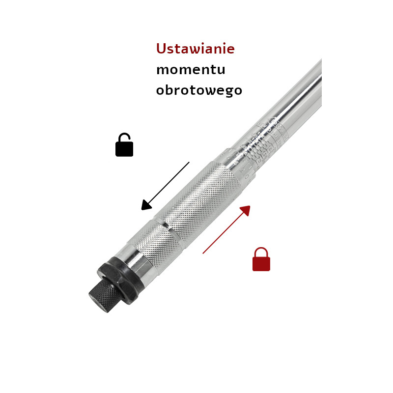 Klucz dynamometryczny z blokadą 1/2'' (28-210 Nm)