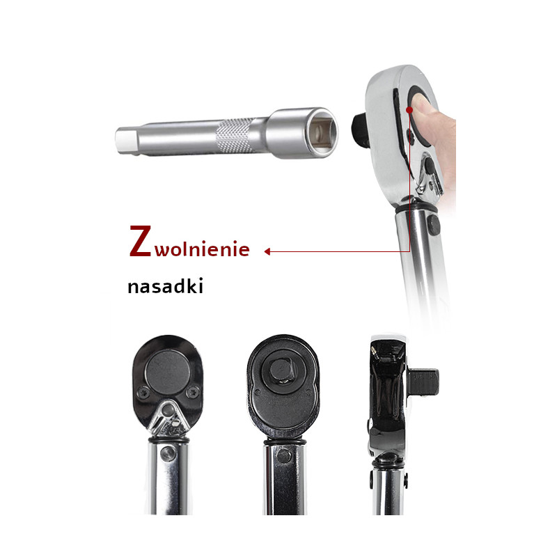 Klucz dynamometryczny z blokadą 1/2'' (28-210 Nm)