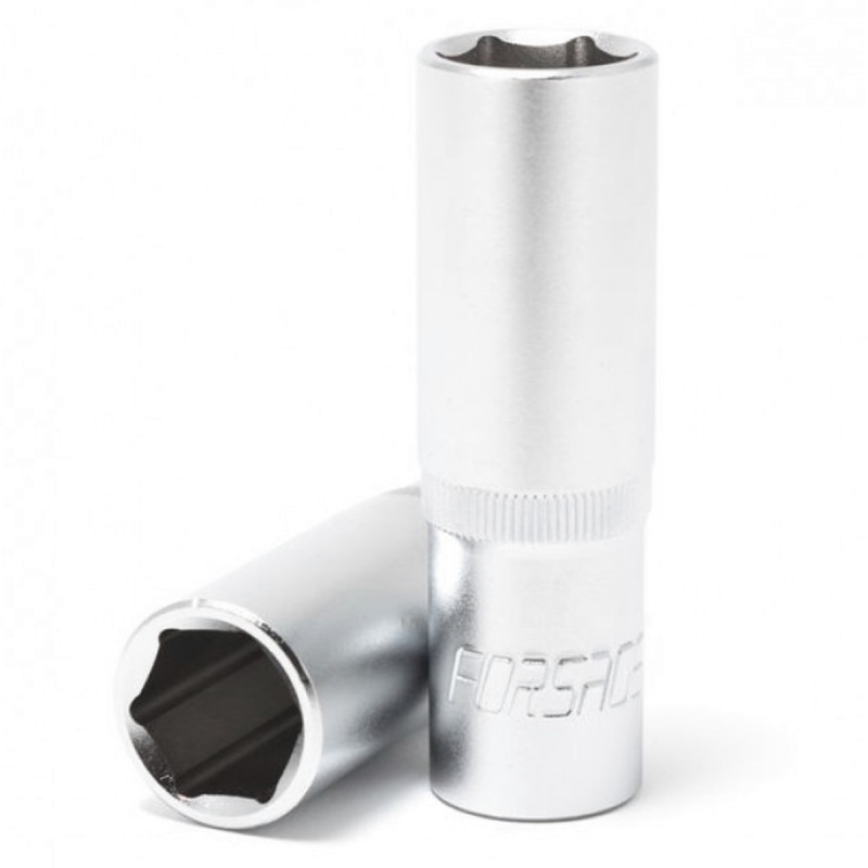Nasadka 1/2" 15mm 6-kątna głęboka klucz nasadowy stal CrV Forsage