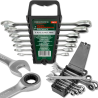 ROCKFORCE Zestaw kluczy płasko - oczkowych 7 elementów 8-19 mm KOMPLET