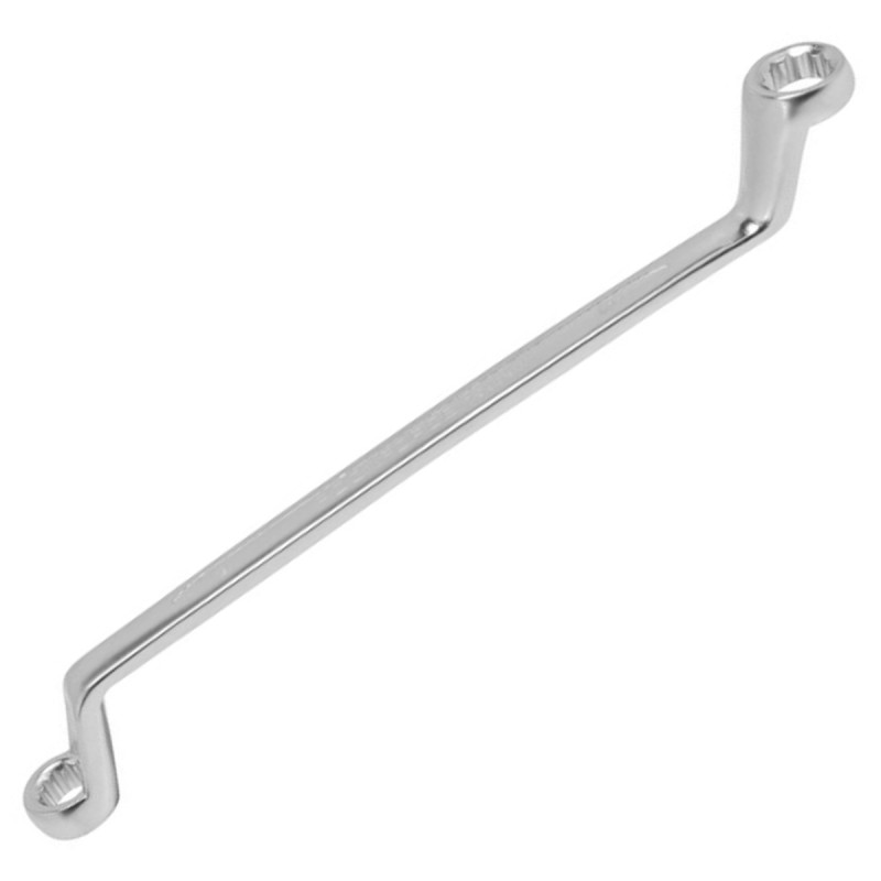 Klucz oczkowy odgięty 10x12 mm 75° CrV