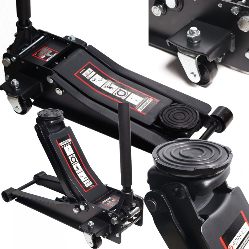 Podnośnik hydrauliczny samochodowy niskoprofilowy 3T 75- 510mm Żaba Forsage