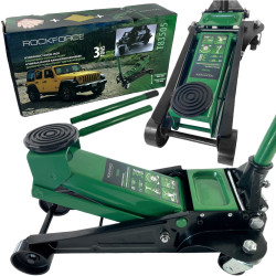 Podnośnik samochodowy hydrauliczny 3T 135-465 mm punktowy Żaba Rockforce