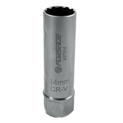 Nasadka świecowa do świec 14 mm 3/8" 12-kątna długa stal CrV Forsage