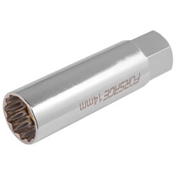 Nasadka świecowa do świec 14 mm 3/8" 12-kątna długa stal CrV Forsage