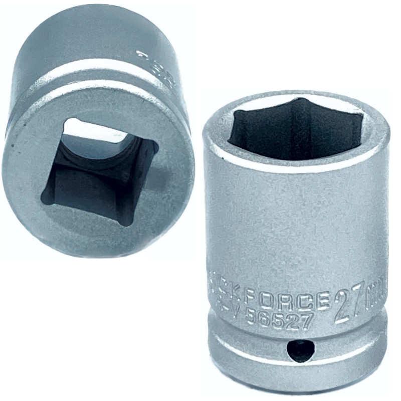 Nasadka udarowa 3/4" 27mm 6-kątna Cr-V Rockforce