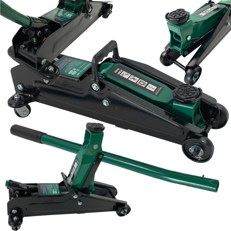 PODNOŚNIK SAMOCHODOWY HYDRAULICZNY ŻABA LEWAREK 2T GUMA 135-385 mm