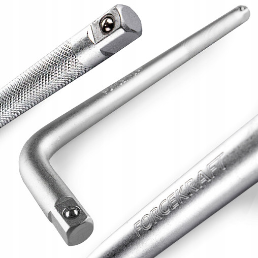 FORCEKRAFT Pokrętło KLUCZ fajkowy do KÓŁ nasadek typ L 1/2" 250mm Cr-V