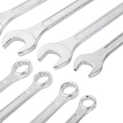 Zestaw 16 kluczy płasko-oczkowych 6-24 mm klucze płasko-oczkowe stal CrV