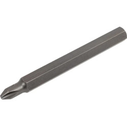 Bit PH2 80 mm 5/16" stal S2 końcówka krzyżowa wkrętakowa Forsage