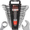 Zestaw 16 kluczy płasko-oczkowych 6-24 mm Klucze płasko-oczkowe Forcekraft