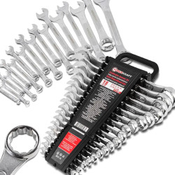 18 Kluczy Płasko-oczkowych 8-32 mm Zestaw klucze płasko-oczkowe Forcekraft