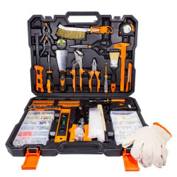 Zestaw narzędzi 1372 el 1/4" 5-13 mm nasadki bity młotek szczypce akcesoria