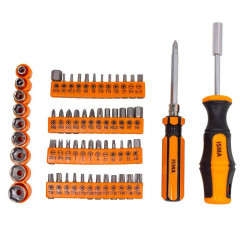 Zestaw narzędzi 1372 el 1/4" 5-13 mm nasadki bity młotek szczypce akcesoria