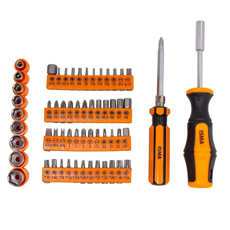 Zestaw narzędzi 1372 el 1/4" 5-13 mm nasadki bity młotek szczypce akcesoria