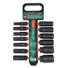 Zestaw 13 nasadek udarowych długich 1/2" 10-32mm 6-kątne CrMo Rockforce