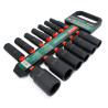 Zestaw 13 nasadek udarowych długich 1/2" 10-32mm 6-kątne CrMo Rockforce