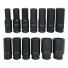 Zestaw 13 nasadek udarowych długich 1/2" 10-32mm 6-kątne CrMo Rockforce