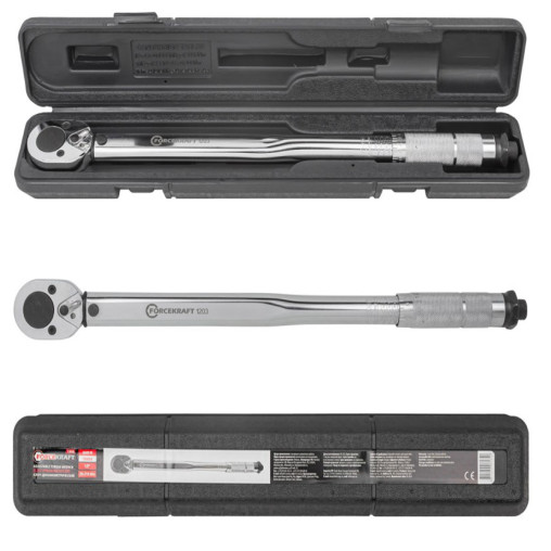 Klucz dynamometryczny 1/2" 28-210 Nm z blokadą Forcekraft