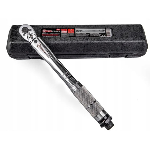 Klucz dynamometryczny 1/4" 2-24 Nm z blokadą walizka Forcekraft