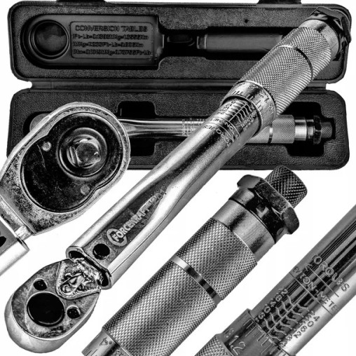 Klucz dynamometryczny 1/4" 2-24 Nm z blokadą walizka Forcekraft