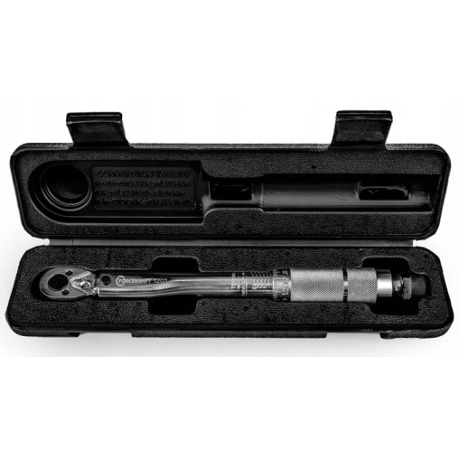 Klucz dynamometryczny 1/4" 2-24 Nm z blokadą walizka Forcekraft