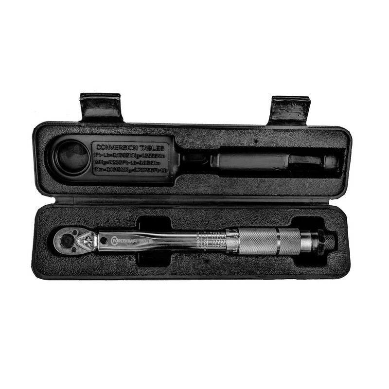 Klucz dynamometryczny 1/4" 2-24 Nm z blokadą walizka Forcekraft