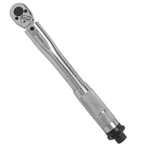 Klucz dynamometryczny 1/4" 2-24 Nm z blokadą walizka Forcekraft