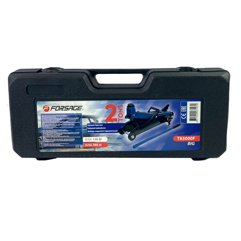 Podnośnik hydrauliczny lewarek 2T żaba walizka + guma