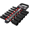 FORCKRAFT Zestaw NASADEK udarowych DŁUGICH 1/2" 10-32mm 13 ELEMENTÓW 6-kąt