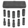 Zestaw 10 nasadek udarowych długich 1/2" 10-24mm 6-kątne walizka Forcekraft