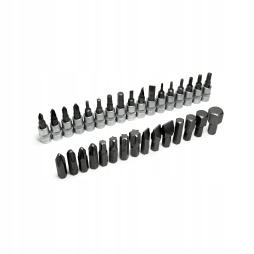 Zestaw narzędzi 1/4 1/2" 4-32 mm 82 el klucze nasadki bity grzechotka CrV