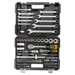 Zestaw klucze nasadki bity 1/2'' 1/4'' 82 el walizka