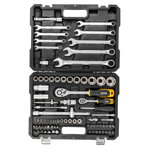 Zestaw klucze nasadki bity 1/2'' 1/4'' 82 el walizka