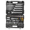 Zestaw klucze nasadki bity 1/2'' 1/4'' 82 el walizka