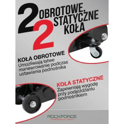 Podnośnik hydrauliczny samochodowy 2T 135-350 mm punktowy Żaba Rockforce