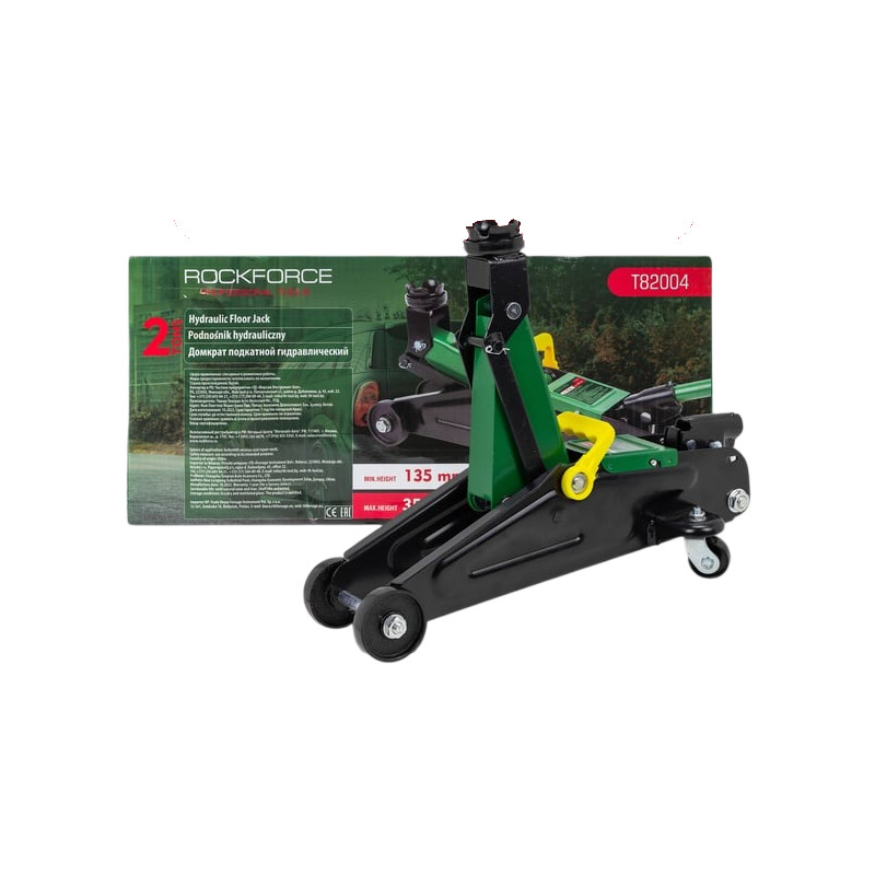 Podnośnik hydrauliczny samochodowy 2T 135-350 mm punktowy Żaba Rockforce