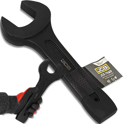 JCB Klucz PŁASKI do PODBIJANIA 60mm Cr-Mo JEDNOSTRONNY udarowy
