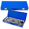 Zestaw kluczy nasadowych Grzechotka nasadki 1/2" 8-32mm 6kąt 24el Forsage