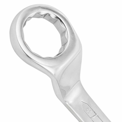 Klucz oczkowy odgięty 50x55 mm 45° CrV
