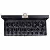 Zestaw nasadek udarowych nasadki 1/2" 1/4" 4-32mm 6-kątne 25 elem walizka