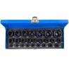 Zestaw klucze nasadki udarowe 1/2" 1/4" 4-32mm 6-kątne 25el walizka