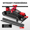 Podnośnik Samochodowy hydrauliczny 140-290 mm 2T punktowy Żaba Forcekraft